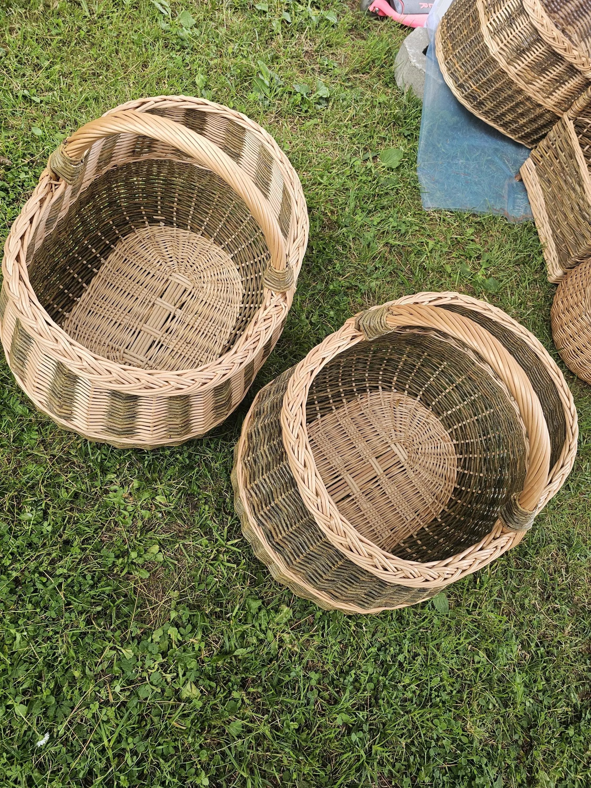 Extra Large Wicker Basket – Handwoven Oval Willow Storage Container - NaturelyWoven