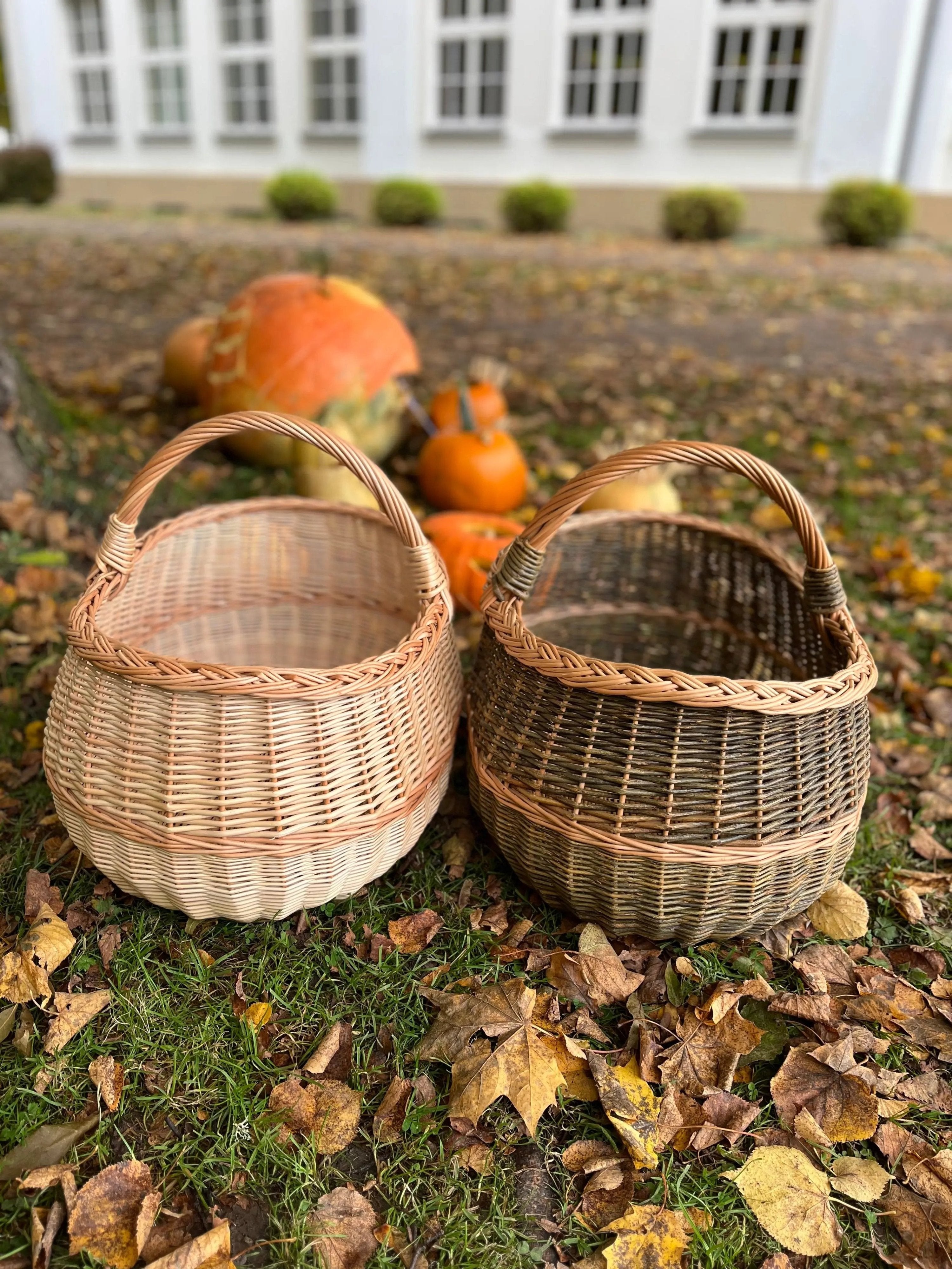 Extra Large Wicker Basket – Handwoven Oval Willow Storage Container - NaturelyWoven