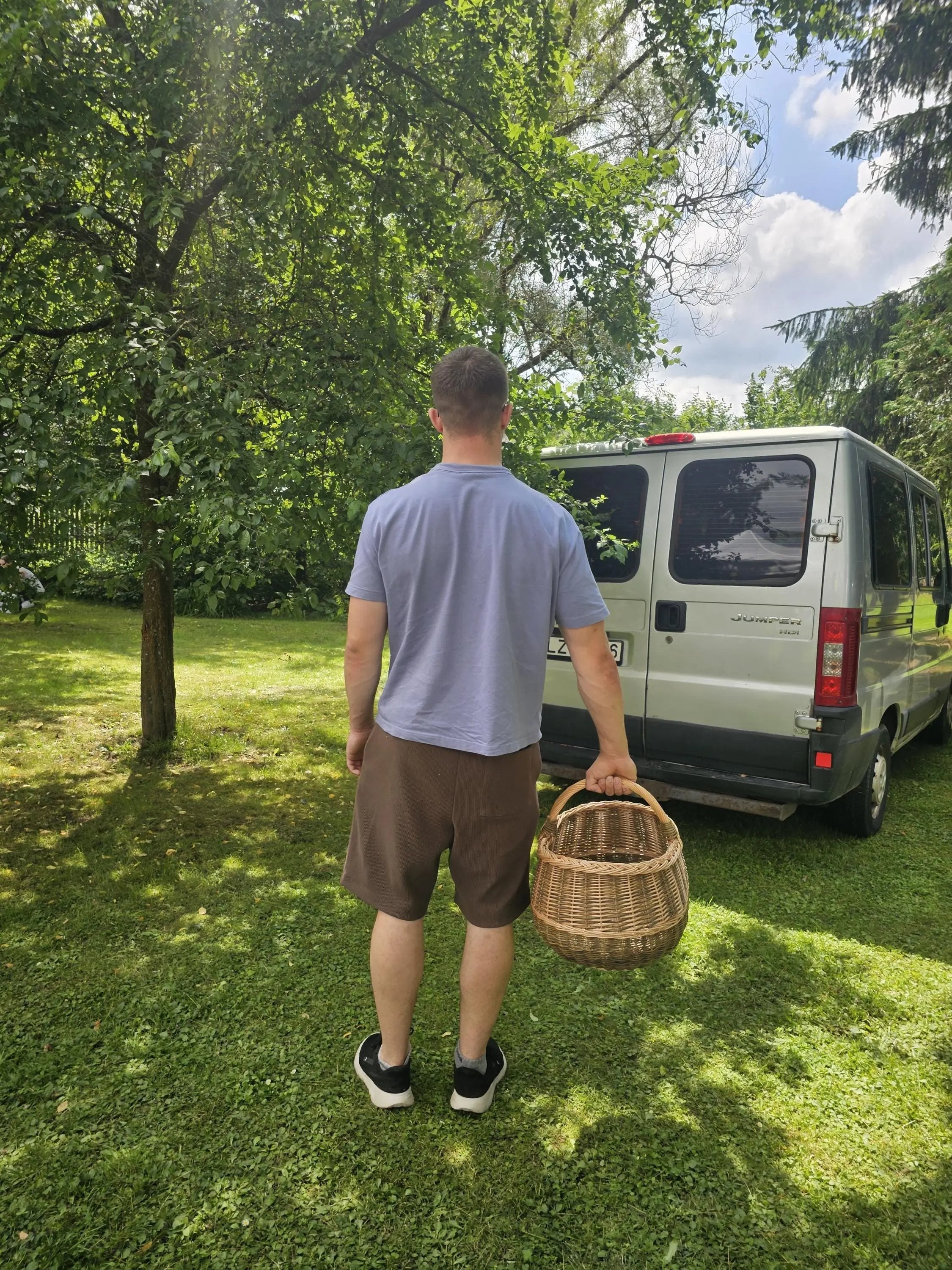 Extra Large Wicker Basket – Handwoven Oval Willow Storage Container - NaturelyWoven