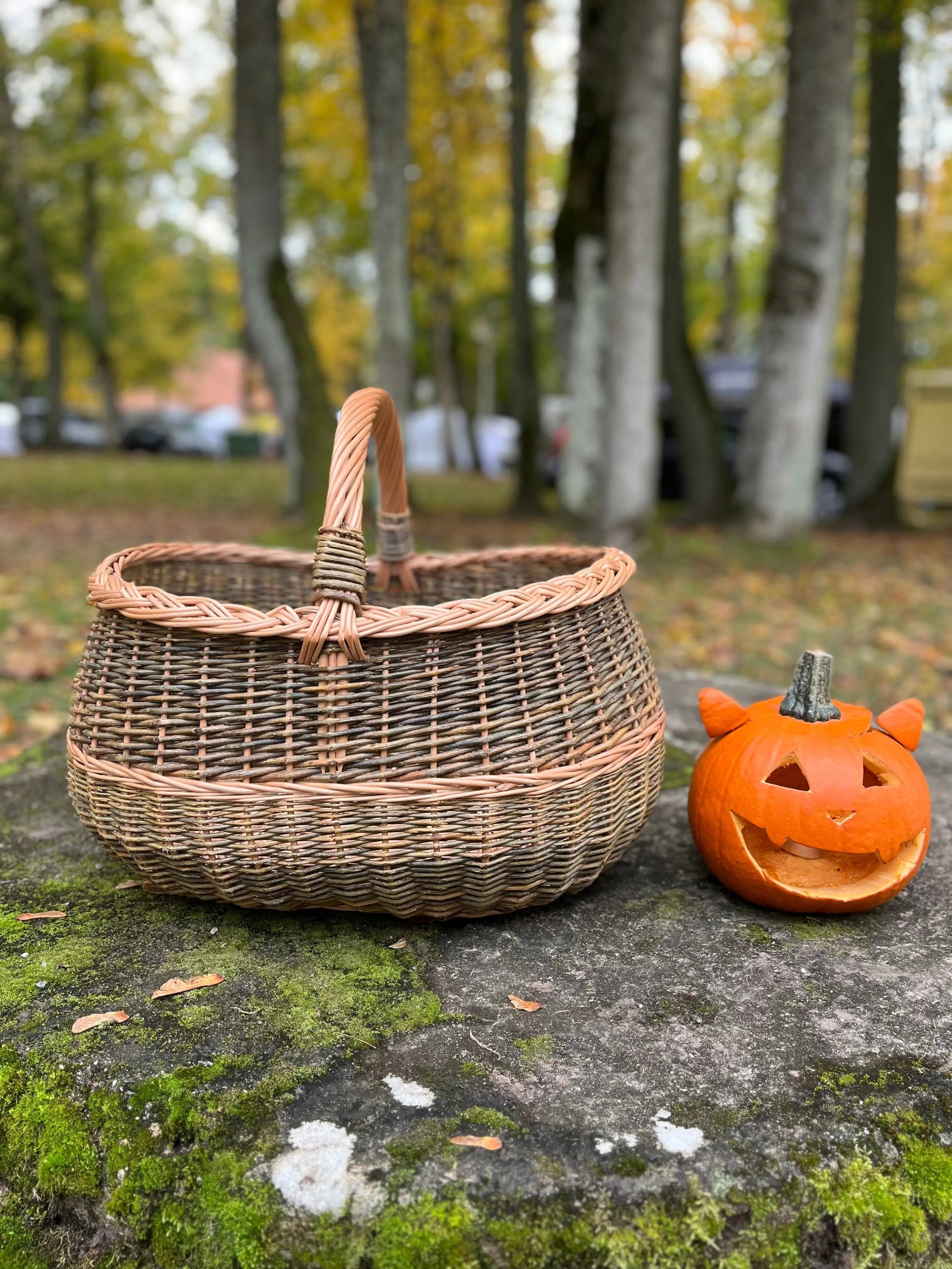 Extra Large Wicker Basket – Handwoven Oval Willow Storage Container - NaturelyWoven