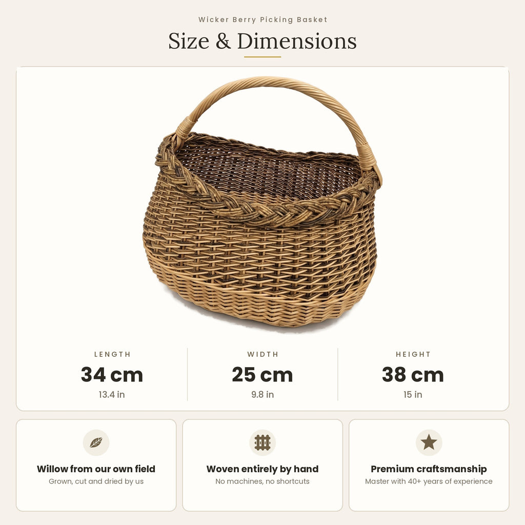 Pintinės matmenys: ilgis 34 cm, plotis 25 cm, aukštis 38 cm