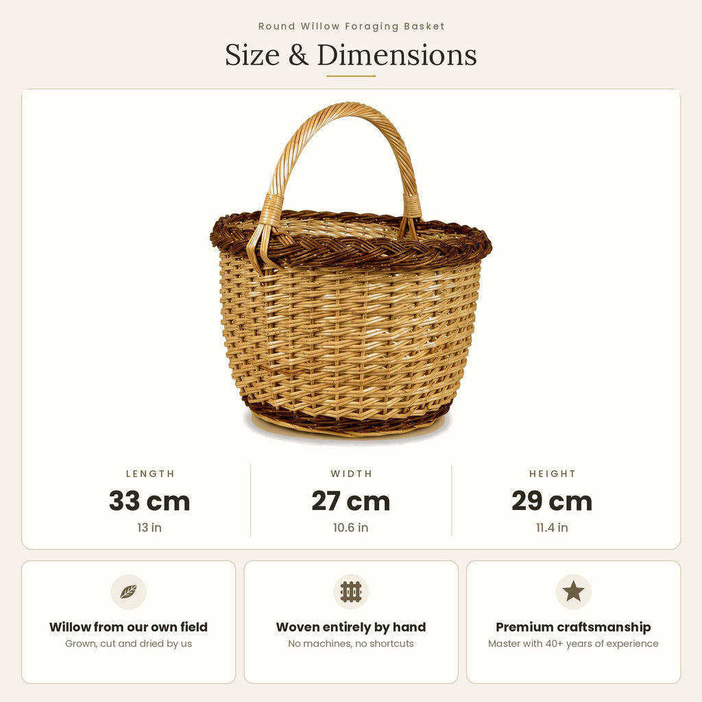 Pintinės matmenys: ilgis 33 cm, plotis 27 cm, aukštis 29 cm