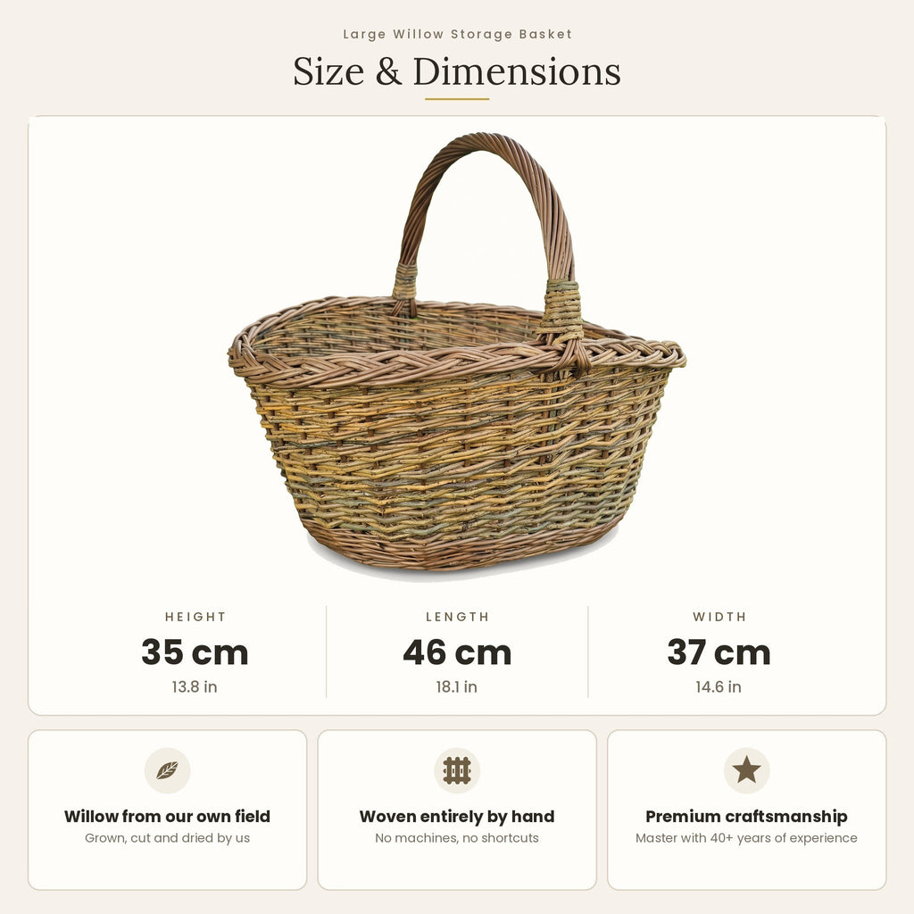 Pintinės matmenys: aukštis 35 cm, ilgis 46 cm, plotis 37 cm