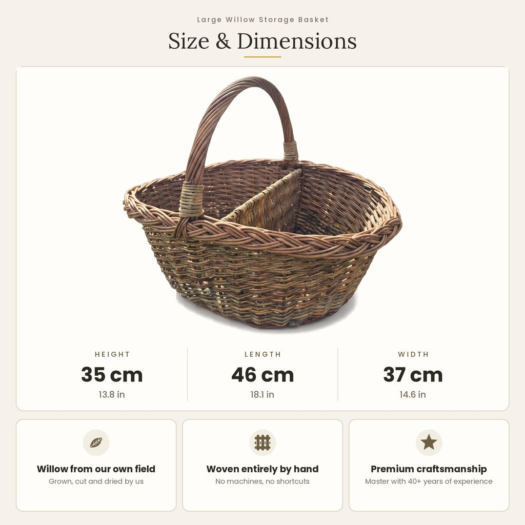 Pintinės matmenys: aukštis 35 cm, ilgis 46 cm, plotis 37 cm