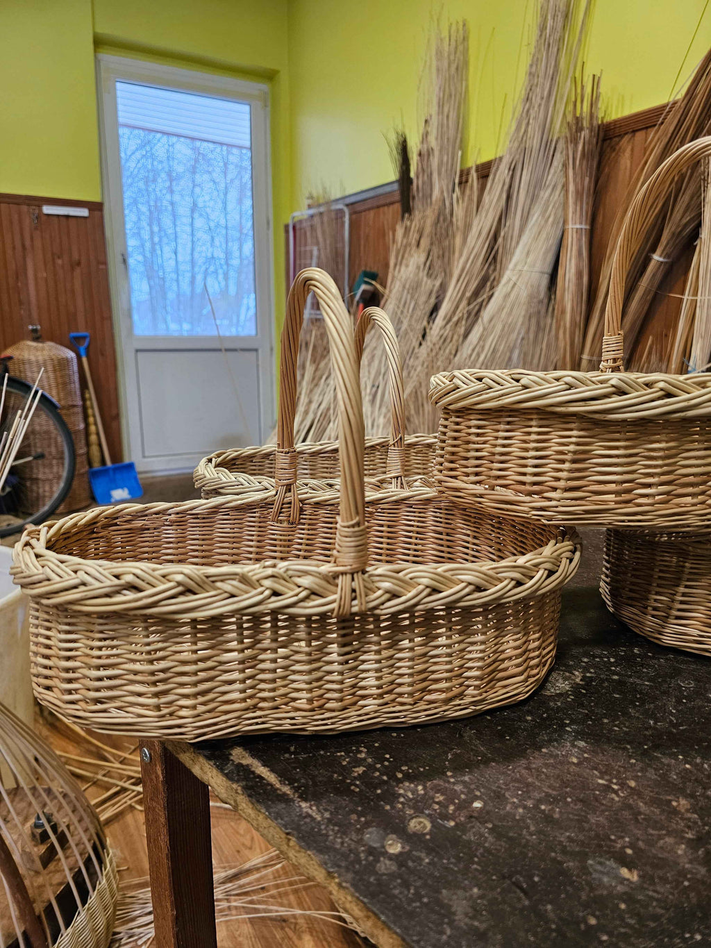 Wicker basket 002r