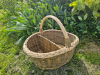 Wicker Picnic Basket with Divider