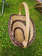 Wicker basket 003b - NaturelyWoven wicker - handmade