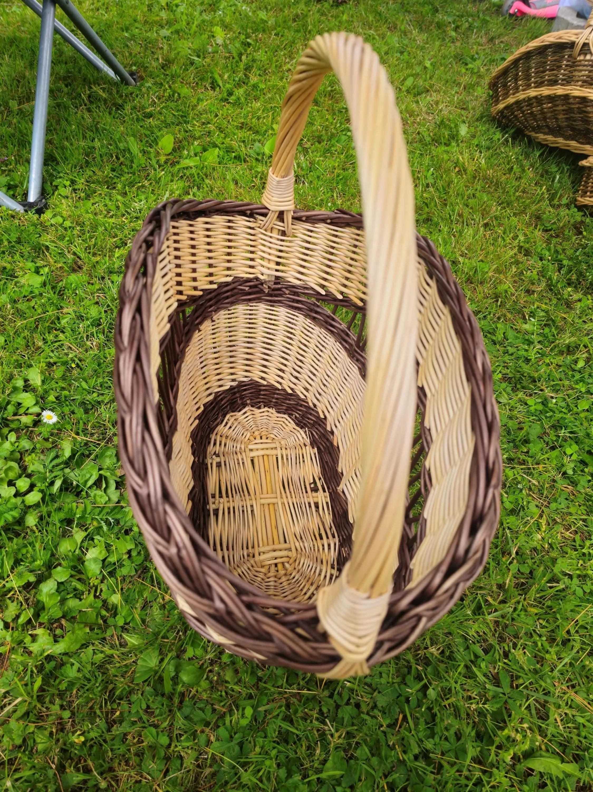 Handmade Wicker Storage Basket for Rustic Decor - NaturelyWoven