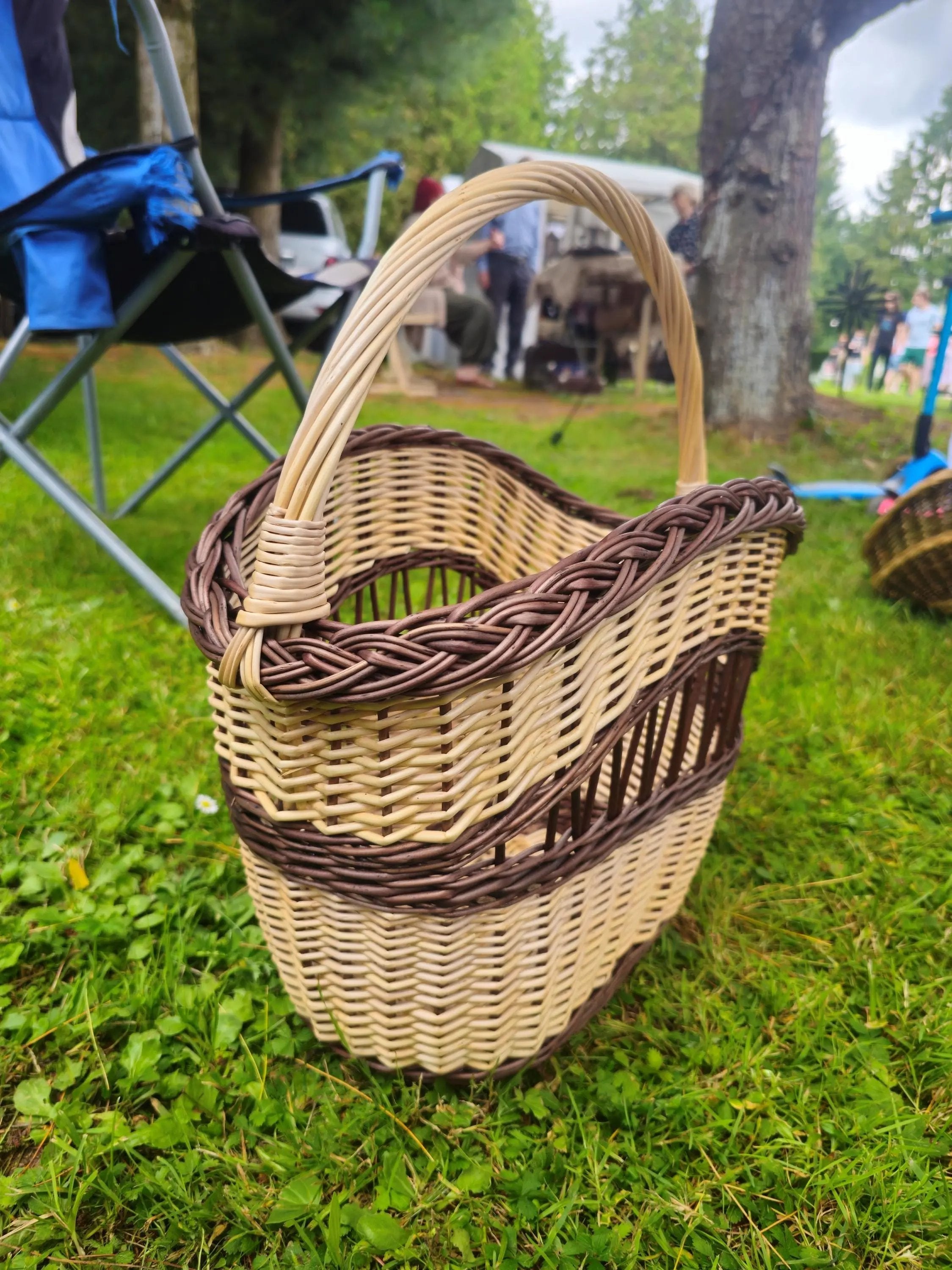 Handmade Wicker Storage Basket for Rustic Decor - NaturelyWoven