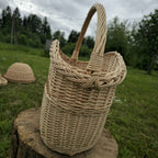 Wicker basket 003b - NaturelyWoven wicker - handmade