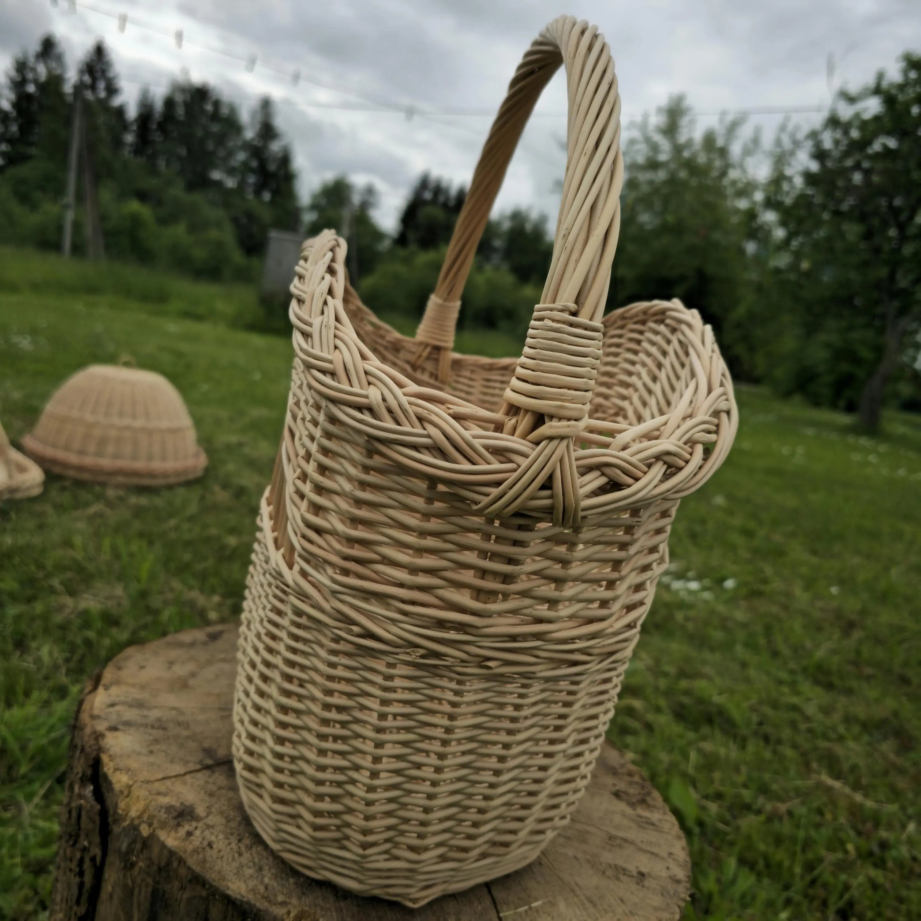 Handmade Wicker Storage Basket for Rustic Decor - NaturelyWoven