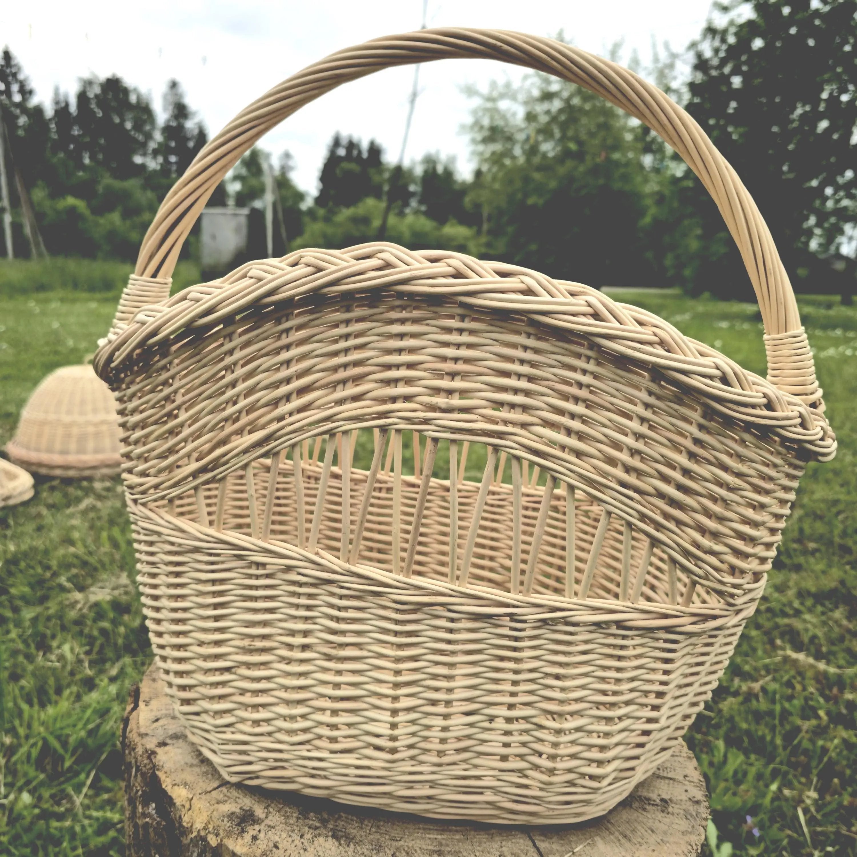Handmade Wicker Storage Basket for Rustic Decor - NaturelyWoven