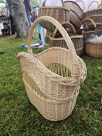 Wicker basket 003b - NaturelyWoven wicker - handmade