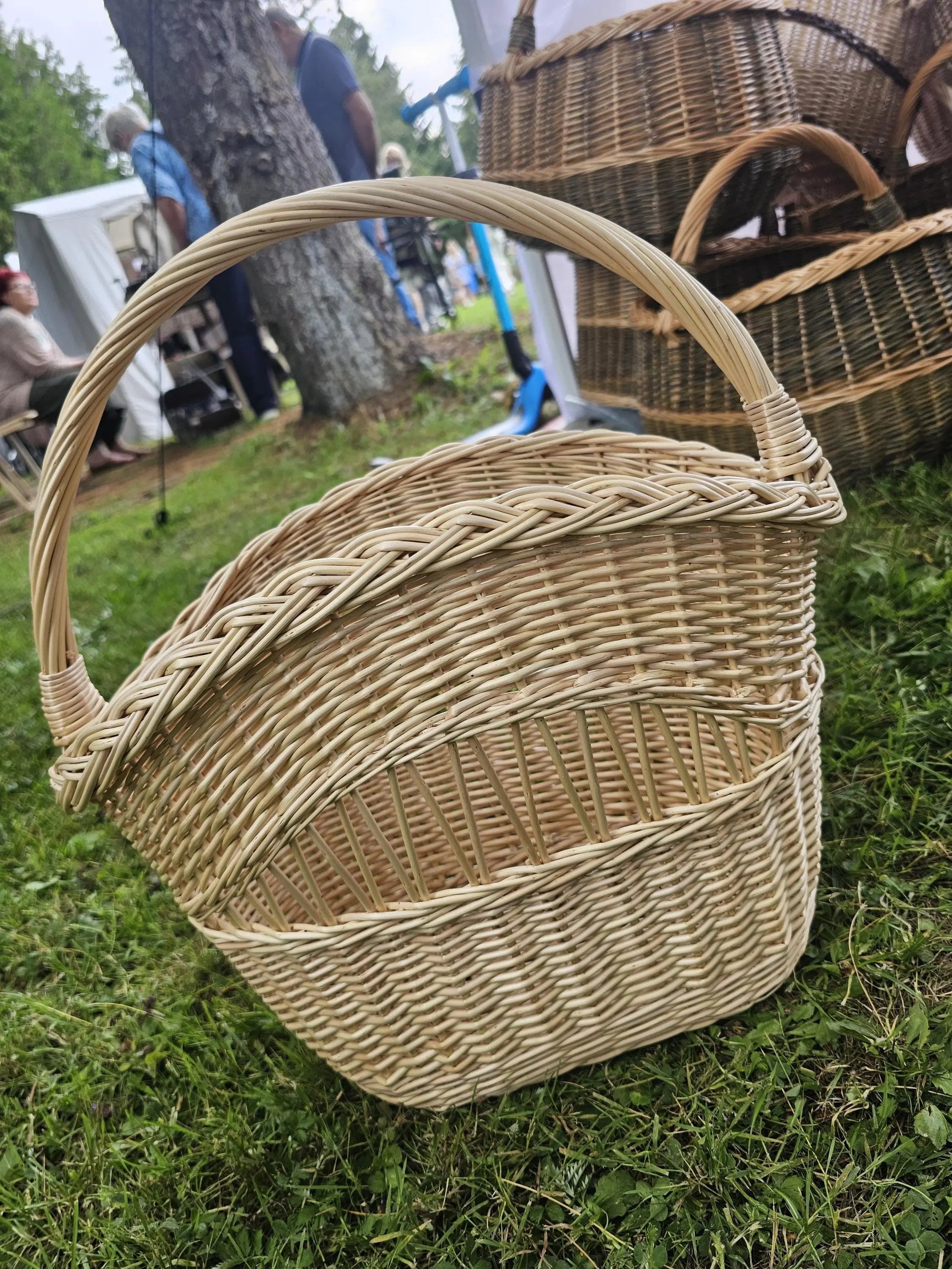 Handmade Wicker Storage Basket for Rustic Decor - NaturelyWoven