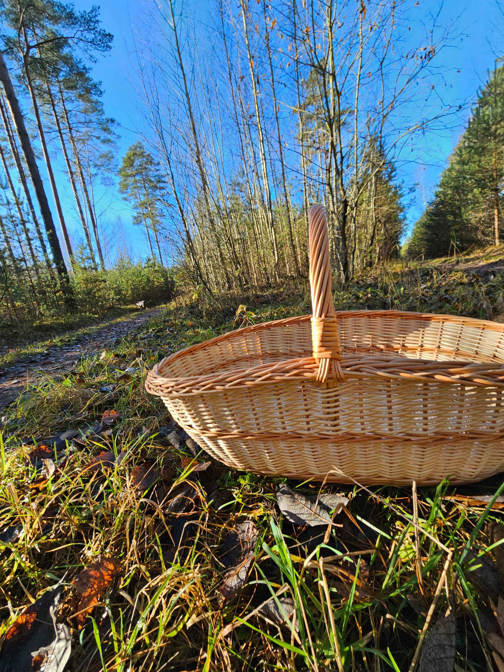 Large wicker basket 004b - NaturelyWoven wicker - handmade