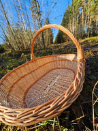 Large wicker basket 004b - NaturelyWoven wicker - handmade