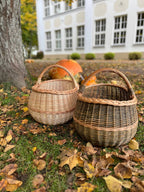 Extra Large Wicker Basket – Handwoven Oval Willow Storage Container - NaturelyWoven