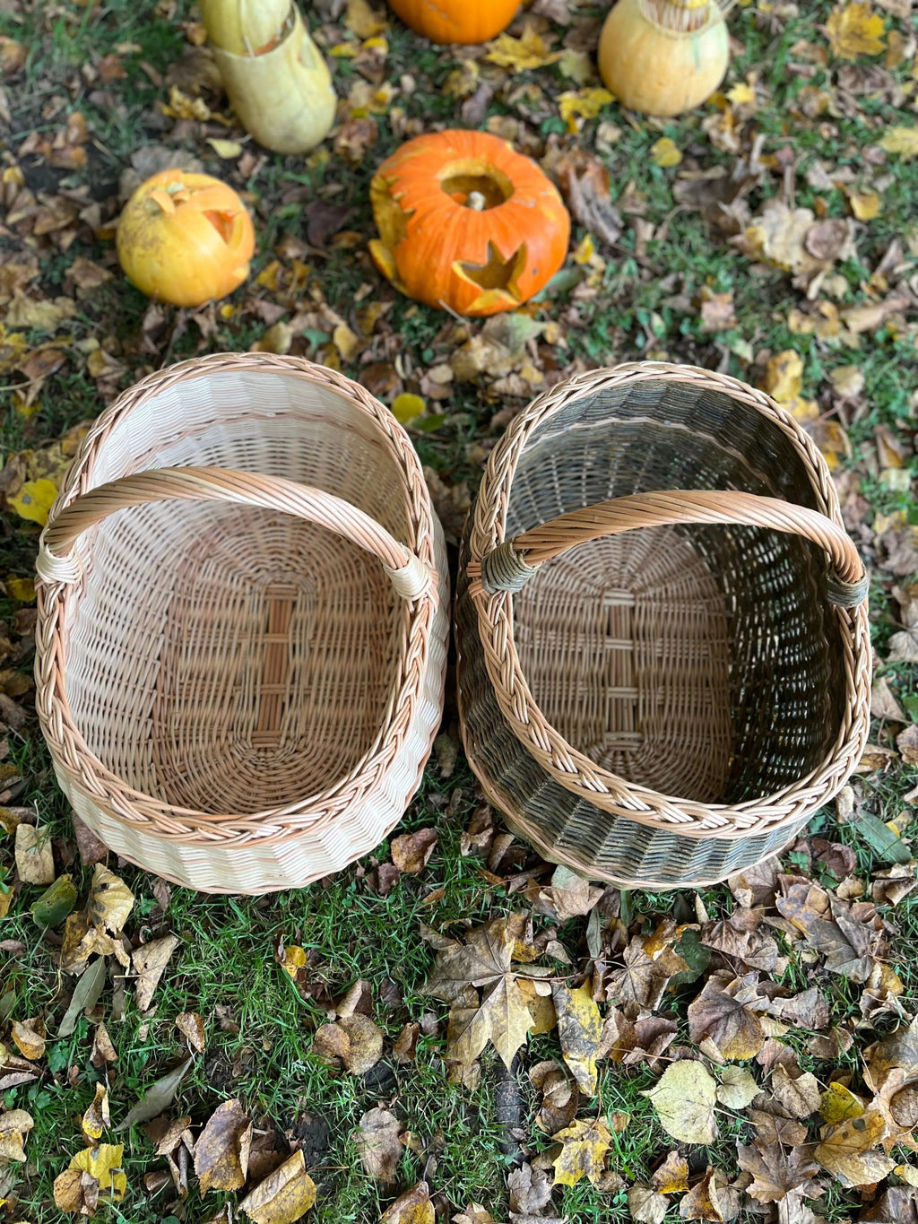 Extra Large Wicker Basket – Handwoven Oval Willow Storage Container - NaturelyWoven