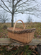 Wicker basket 014r - NaturelyWoven wicker - handmade