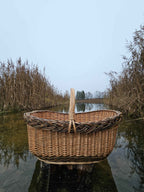Wicker basket 014r - NaturelyWoven wicker - handmade