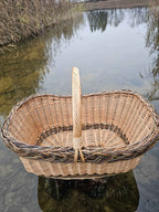 Wicker basket 014r - NaturelyWoven wicker - handmade