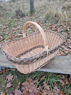 Wicker basket 014r - NaturelyWoven wicker - handmade