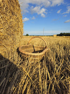 Extra Large Wicker Basket – Rustic Willow Basket With Sturdy Handle - NaturelyWoven