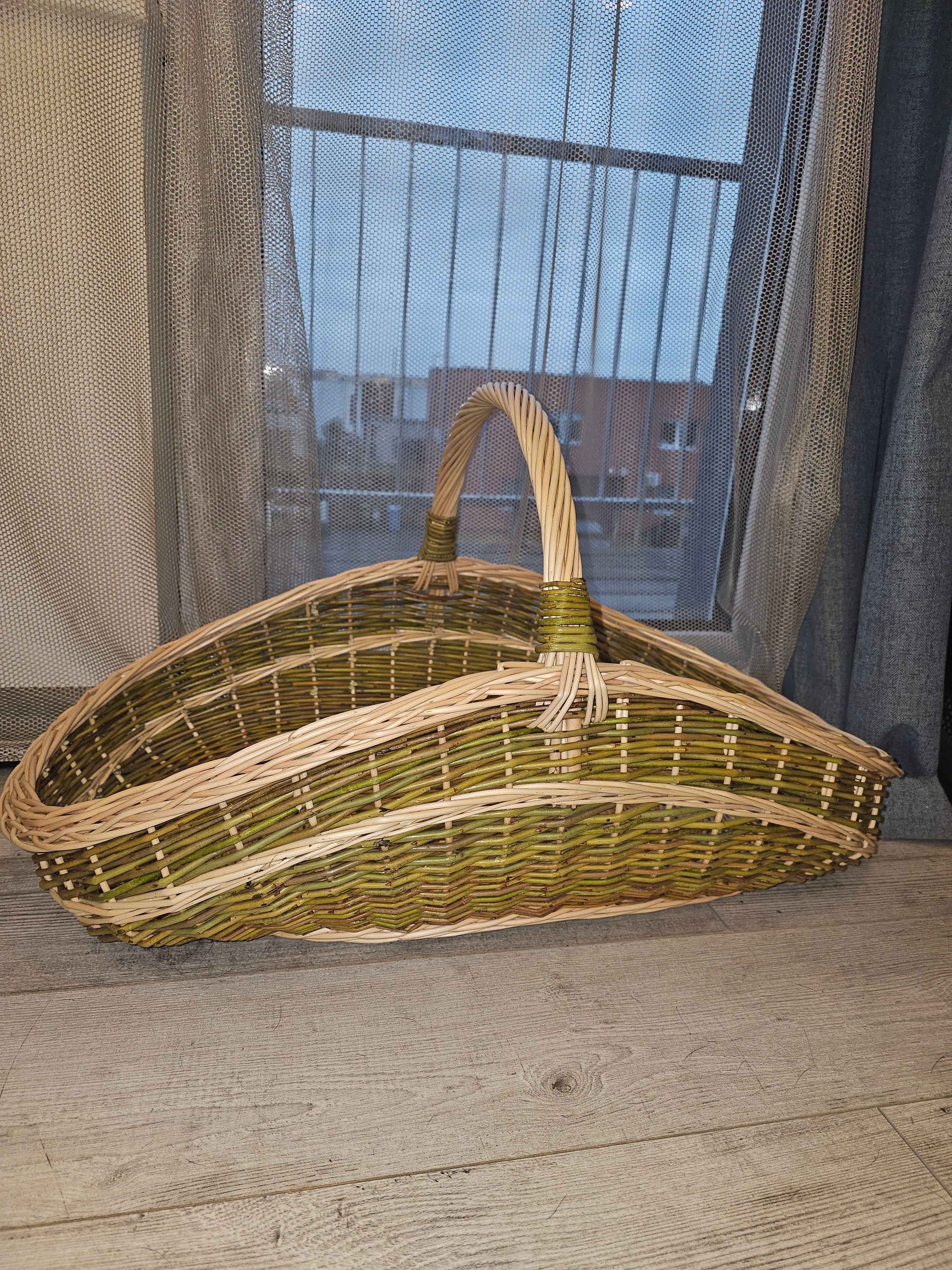 Extra large wicker trug 027b - NaturelyWoven wicker - handmade