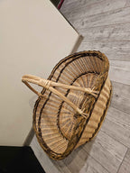 Wicker basket 031r - NaturelyWoven wicker - handmade