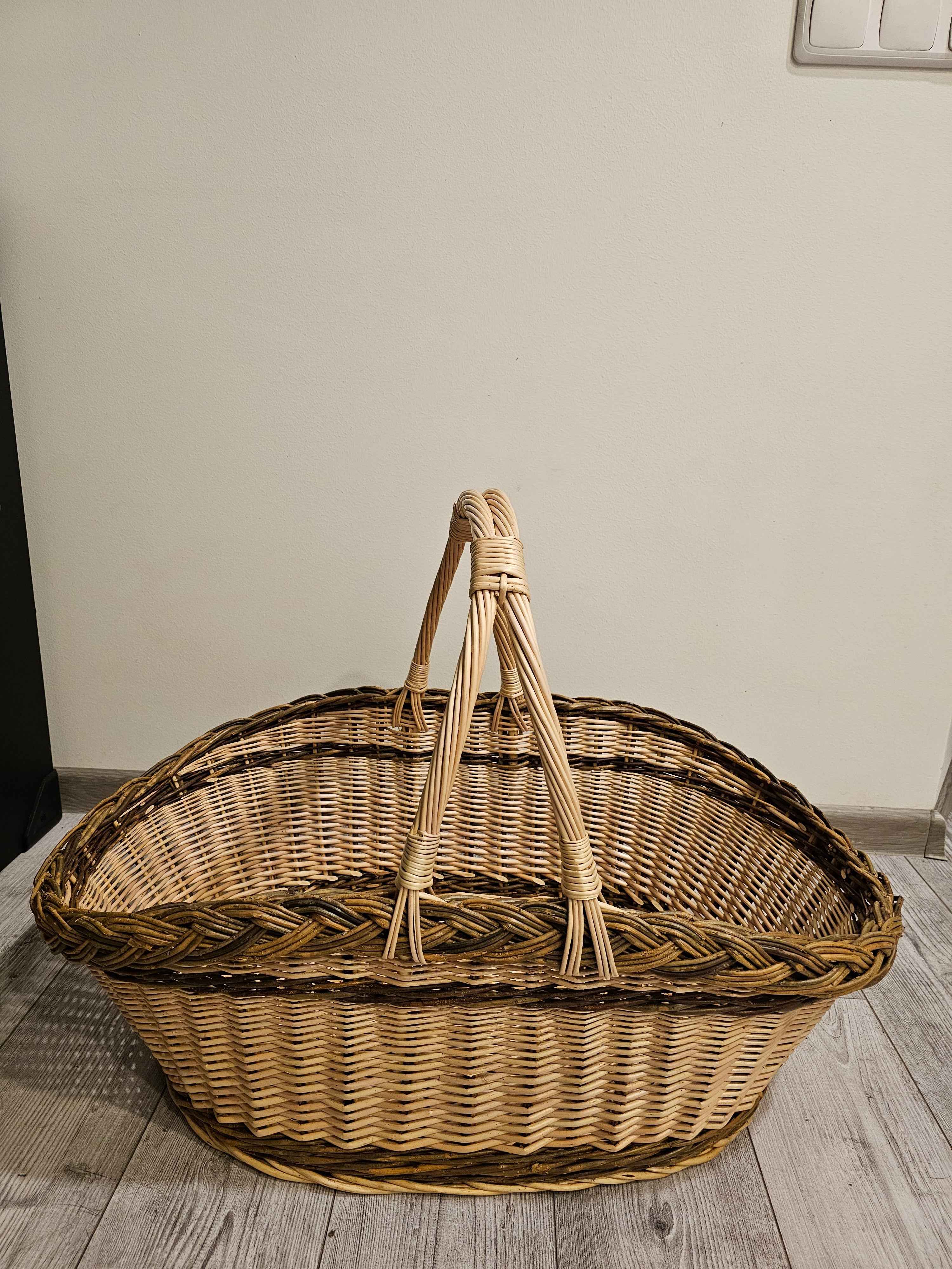 Wicker basket 031r - NaturelyWoven wicker - handmade