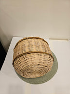 Handmade Wicker Basket - Natural Willow Basket with Handle for Foraging & Storage - NaturelyWoven