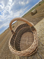 Wicker basket 009b - NaturelyWoven wicker - handmade