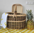 Wicker basket 009b - NaturelyWoven wicker - handmade