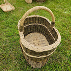 Wicker basket 009b - NaturelyWoven wicker - handmade