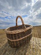 Wicker basket 009b - NaturelyWoven wicker - handmade