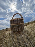Wicker basket 009b - NaturelyWoven wicker - handmade