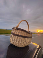 Wicker basket 018b - NaturelyWoven wicker - handmade
