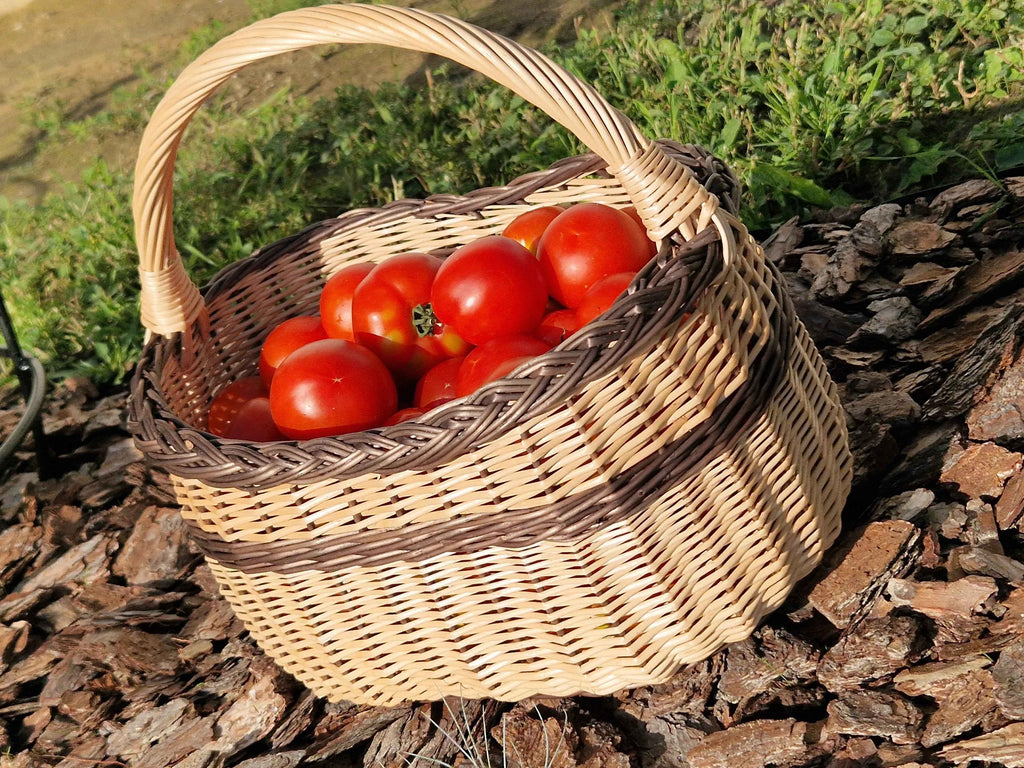 Wicker basket 018b - NaturelyWoven wicker - handmade