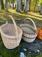 Handmade Wicker Basket - Rustic Oval Willow Basket for Picnic & Storage - NaturelyWoven