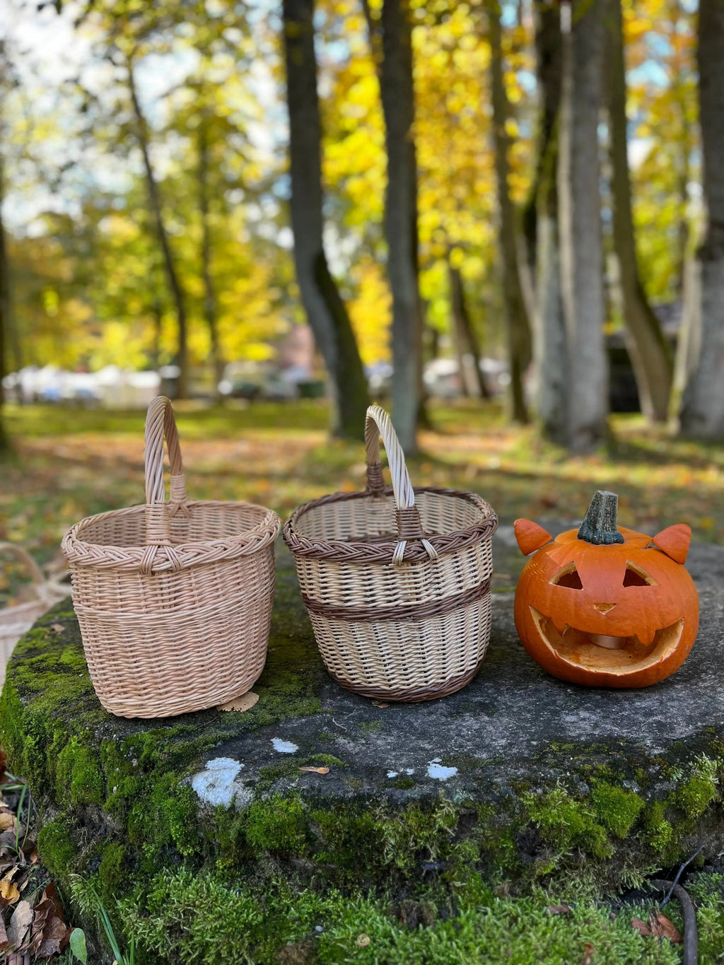 Handmade Wicker Basket - Rustic Oval Willow Basket for Picnic & Storage - NaturelyWoven