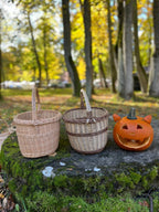 Handmade Wicker Basket - Rustic Oval Willow Basket for Picnic & Storage - NaturelyWoven