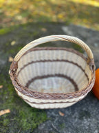 Handmade Wicker Basket - Rustic Oval Willow Basket for Picnic & Storage - NaturelyWoven