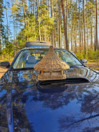 Handmade Wicker Bird Feeder – Rustic Willow Garden Feeder with Roof - NaturelyWoven