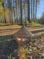 Handmade Wicker Bird Feeder – Rustic Willow Garden Feeder with Roof - NaturelyWoven