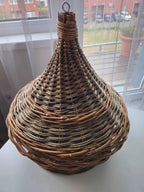 Wicker bird feeder 016b - NaturelyWoven wicker - handmade