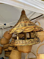 Wicker bird feeder 016b - NaturelyWoven wicker - handmade