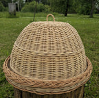 Wicker food cover 007b - NaturelyWoven wicker - handmade