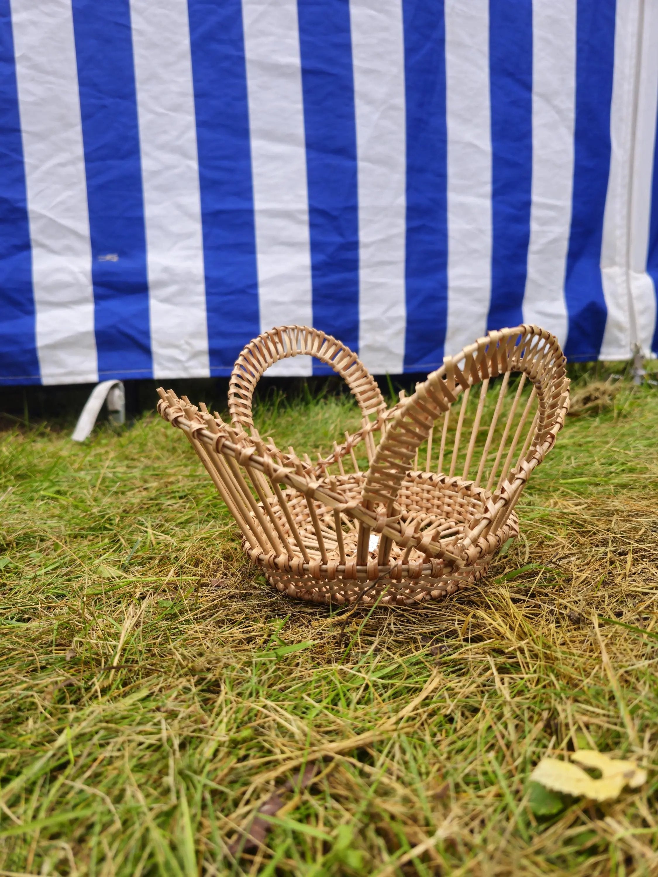 Handwoven Decorative Bowl - Oval Woven Basket for Fruit Display & Rustic Kitchen Decor - NaturelyWoven
