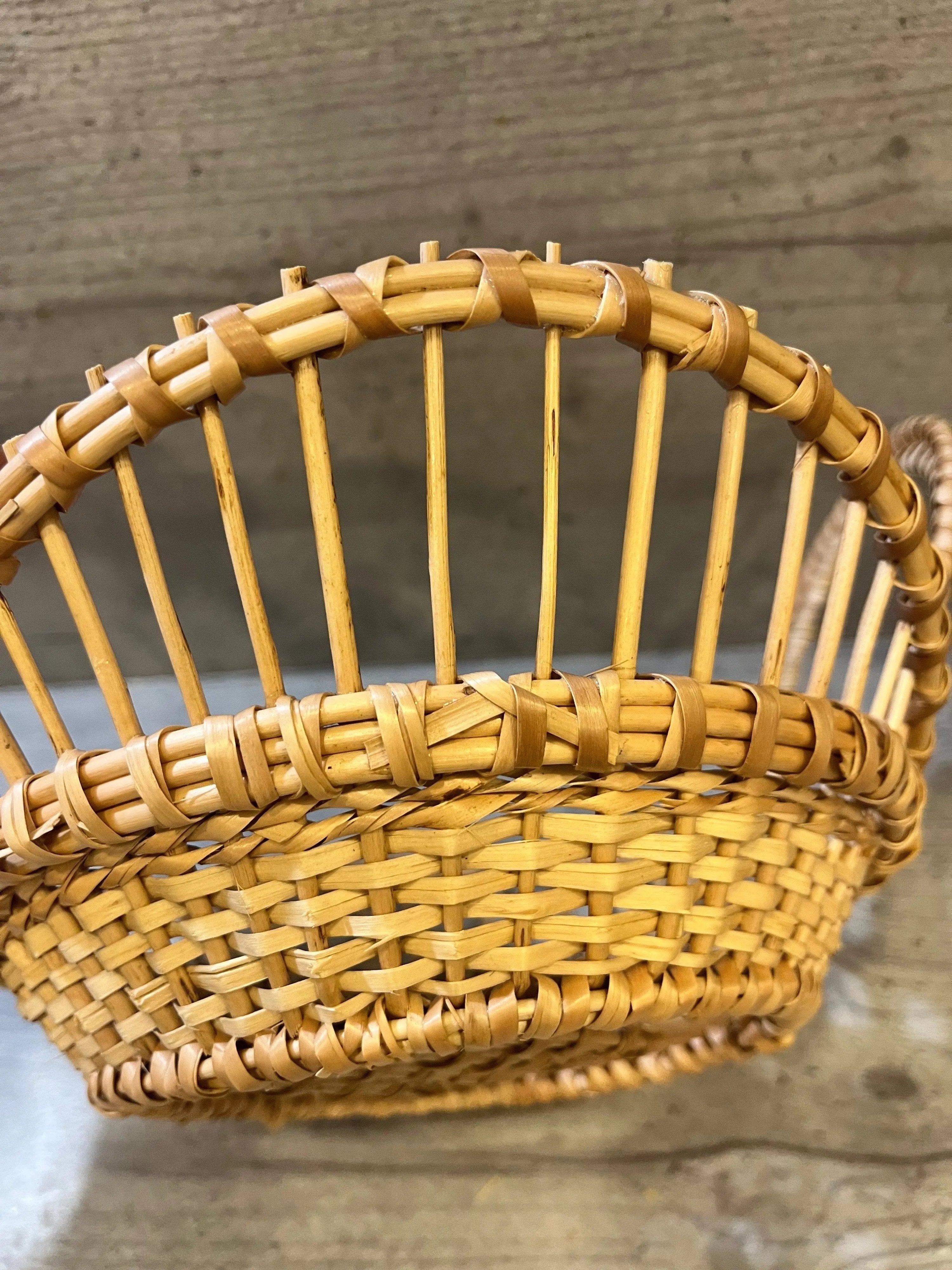 Handwoven Decorative Bowl - Oval Woven Basket for Fruit Display & Rustic Kitchen Decor - NaturelyWoven