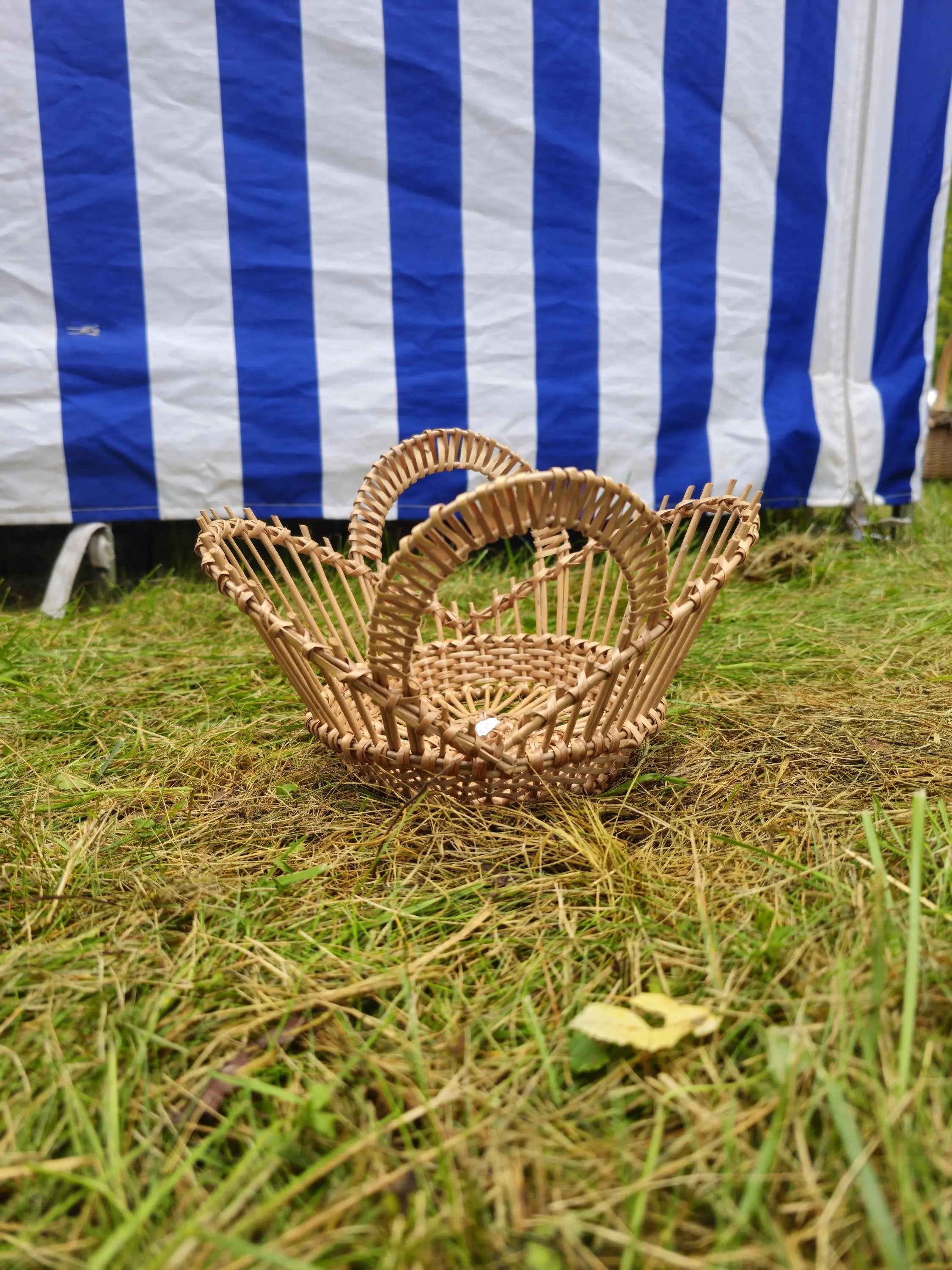 Handwoven Decorative Bowl - Oval Woven Basket for Fruit Display & Rustic Kitchen Decor - NaturelyWoven
